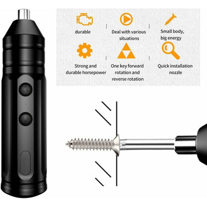 Cordless Electric Screwdriver Kit 250Rpm Mini Drill Usb Rechargeable Portable Auto Repair Tool Kit With Usb.