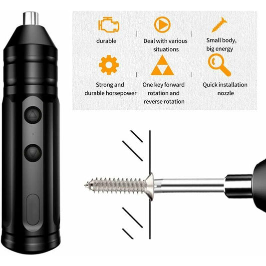 Cordless Electric Screwdriver Kit 250Rpm Mini Drill Usb Rechargeable Portable Auto Repair Tool Kit With Usb.