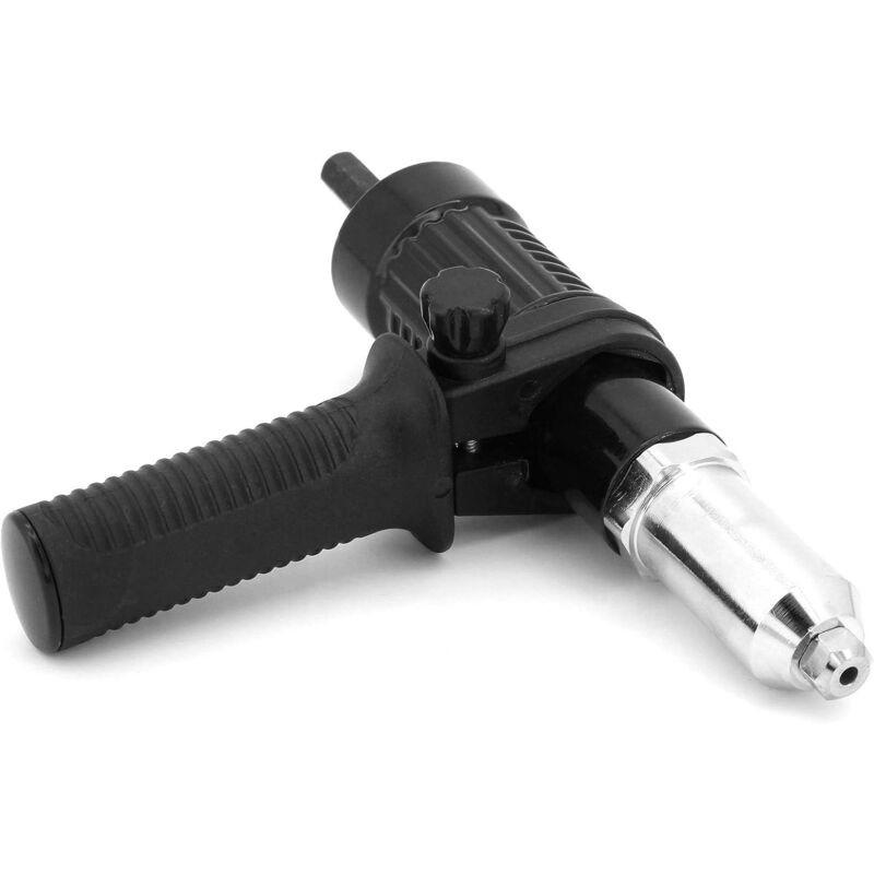 Riveter Adapter, Rivet Gun Adapter Kit For Cordless Electric Drill, Electric Rivet Gun Riveting Tool.