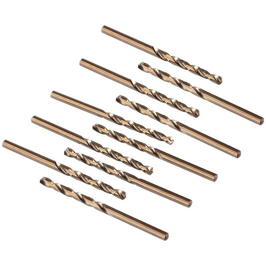 10 pcs M35 Hss Cobalt Drill Bit Set, Steel Twist Drill Bit, Drill Diameter 0.8Mm.