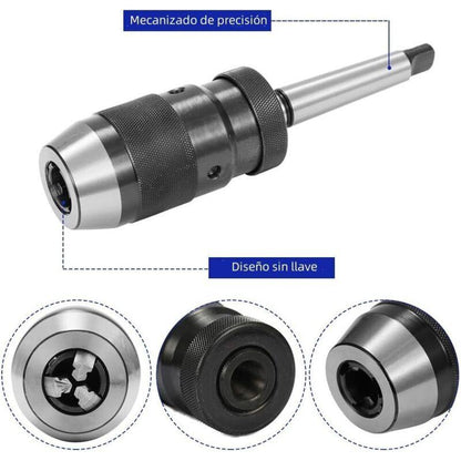 Self-Tightening Drill Chuck Mt2-B16 1-16Mm Mk Taper Chuck For Cnc Lathe Drill.