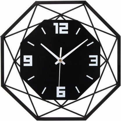 Wall Clock Wood Metal 30Cm Silent Non Ticking Wall Clock Living ROom Bedroom Kitchen Office Large Wall Clock Modern