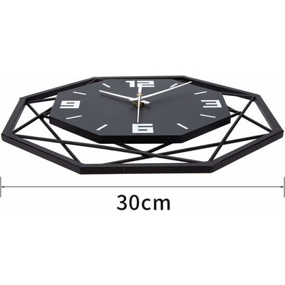 Wall Clock Wood Metal 30Cm Silent Non Ticking Wall Clock Living ROom Bedroom Kitchen Office Large Wall Clock Modern