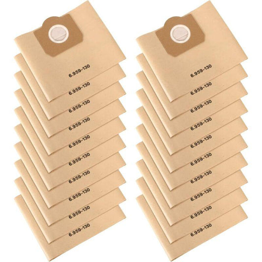 Vacuum Cleaner Bags, 20 Pack Upright Vacuum Cleaner Bags, Paper Filter Bags, For Karcher 6.959-130.0.