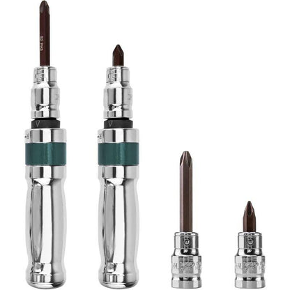 Impact Screwdriver Set, Impact Driver + Adapter + Bits, 12 Pieces, 1/2".