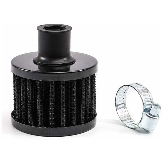 Universal Interface Motorcycle Air Oil Filters Car Cold Air Intake Filter 12Mm Vent Turbo Crankcase Breather (Black).