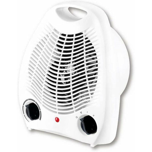 Electric Fan Heater, Electric Stove, 1000W / 2000W, Hot Air Thermo Convector 2 Powers Intuitive Button, Silent, Portable.