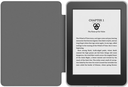 360Â° Rotating & Detachable Magnetic Case for 6.8" Kindle Paperwhite 11th Generation (2021)  â Auto Wake/Sleep, Hands-Free Stand, Clear Back Cover (black).