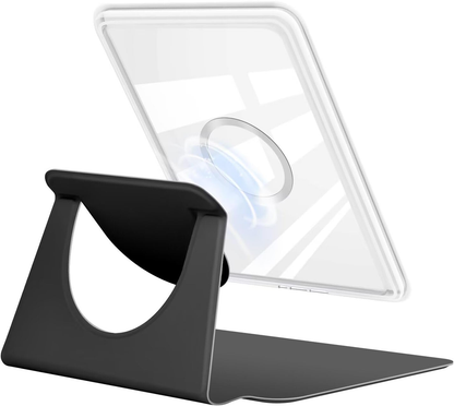 360Â° Rotating & Detachable Magnetic Case for 6.8" Kindle Paperwhite 11th Generation (2021)  â Auto Wake/Sleep, Hands-Free Stand, Clear Back Cover (black).