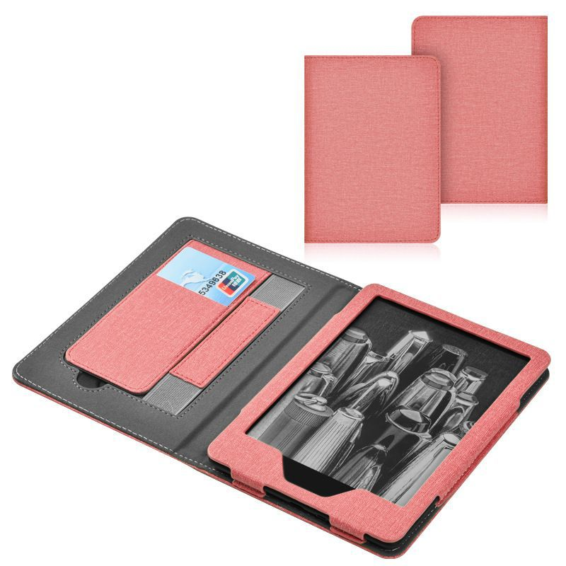 Lainergie Case for Kindle Paperwhite 7"/6.8" (12th/11th Gen, 2024/2021) , Slim PU Shell Cover with Stand, Hand Strap, Auto-Wake/Sleep Feature Not for TCL, Pink.