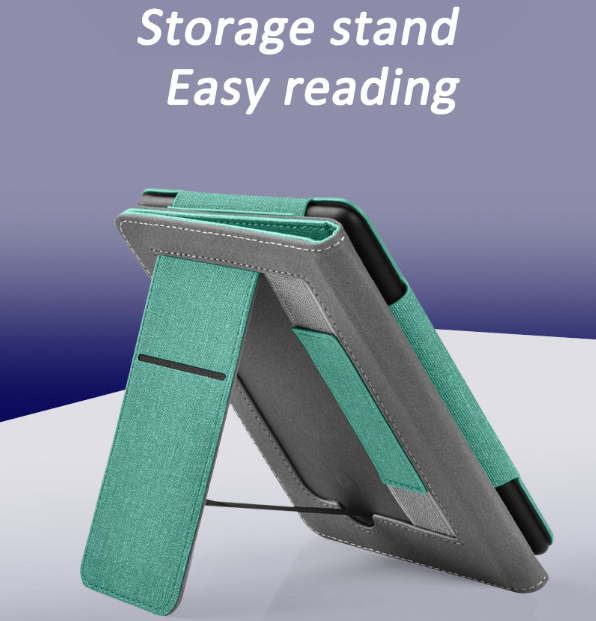 Lainergie Case for Kindle Paperwhite 7"/6.8" (12th/11th Gen, 2024/2021) , Slim PU Shell Cover with Stand, Hand Strap, Auto-Wake/Sleep Feature Not for TCL, Blue.
