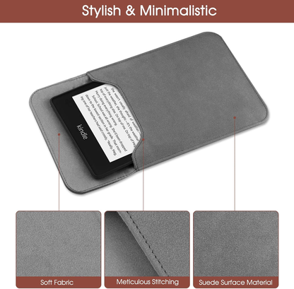 Universal Sleeve Case for 6"ï¼6.8", Kindle Paperwhite/Colorsoft/Signature Edition 2024-2012 Sleeve Bag Pouch Cover for 6-6.8'' Kobo/Tolino/Pocketbook 6-inch ebook Reader,Dark Gray.