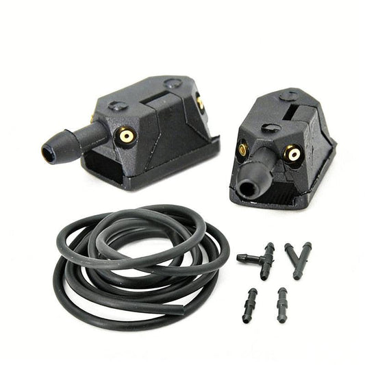 Adjustable 4-hole car wiper arm washer nozzle 8mm/9mm, compatible with Renault Espace 3 windshield washer retrofit..