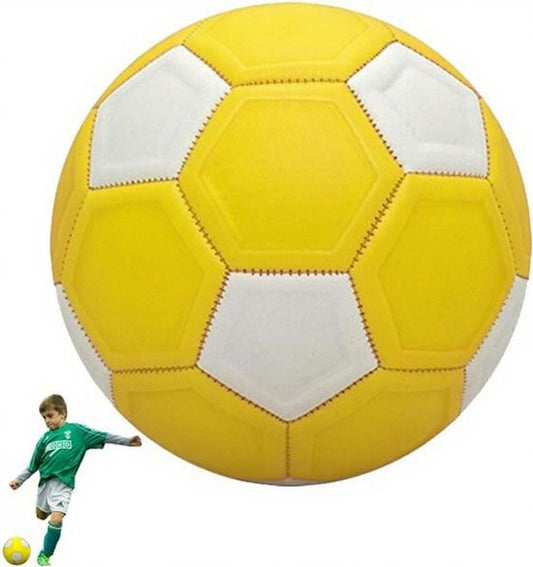 Curved ball for outdoor sports, 20 cm - fun - curved ball - perfect for children - yellow, new - new 2025.