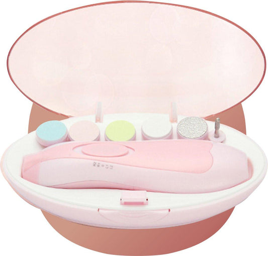 Smart-Tech Baby Electric Nail Files - Baby Nail Care - LED - Baby Nail Files - Pink.