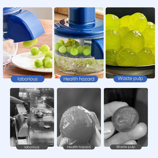 3-in-1 Electric Peeler for Grapes and Garlic - Automatic Peeler - USB Rechargeable Multifunctional Peeler for Small Fruits and Tomatoes - Easy to Use for Home and Commercial Kitchens.