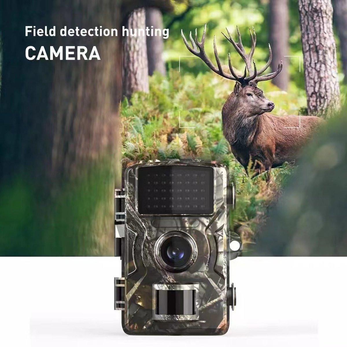 Rechargeable wildlife camera with night vision - 10 x 13.2 cm - IP66 waterproof - 1.3 m range - 1080p - 32 GB SD card included - For wildlife monitoring - For outdoor use.