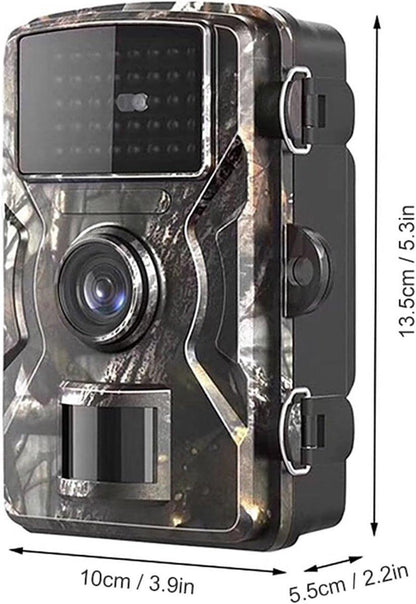 Rechargeable wildlife camera with night vision - 10 x 13.2 cm - IP66 waterproof - 1.3 m range - 1080p - 32 GB SD card included - For wildlife monitoring - For outdoor use.