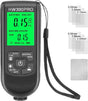 Coating thickness gauge - Paint thickness gauge - Digital coating thickness gauge - Car paint thickness gauge - Measuring range 0 to 2000 µm - Car paint gauge with portable cable - Black