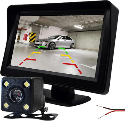 ProcarÂ® ARC1 HD Parking Backup Camera + 4.3-inch TFT LCD Monitor - Black.