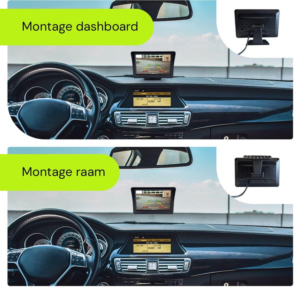 ProcarÂ® ARC1 HD Parking Backup Camera + 4.3-inch TFT LCD Monitor - Black.