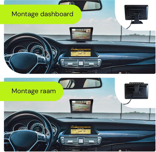 ProcarÂ® ARC1 HD Parking Backup Camera + 4.3-inch TFT LCD Monitor - Black.