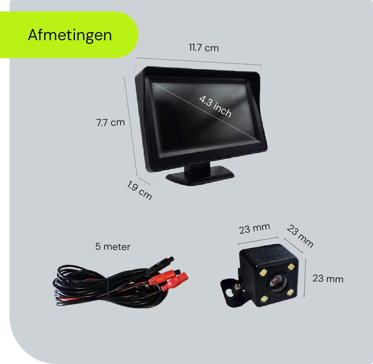 ProcarÂ® ARC1 HD Parking Backup Camera + 4.3-inch TFT LCD Monitor - Black.