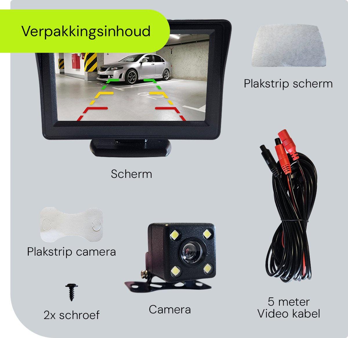 ProcarÂ® ARC1 HD Parking Backup Camera + 4.3-inch TFT LCD Monitor - Black.