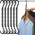 Magic Pendants 6-Piece Set - Space-Saving Hangers - Space-Saving Pendant Organizer for Closet - Multi-Pendant Holder - Sturdy Plastic - 360-Degree Rotation