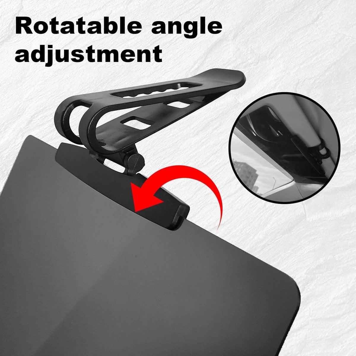 Car Sunshade - Universal - Polarized Anti-Glare - Sun Visor Extension - Powerful Light Blocking - Anti-Glare Protection - Diffused Light - Safe Driving - UV Protection - 32 x 14.5 cm - Black.