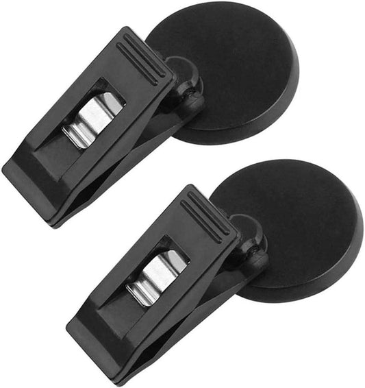Set of 2 car windshield parking ticket holders - clip-on memo holder for cars, vans and caravans - self-adhesive ticket clips.