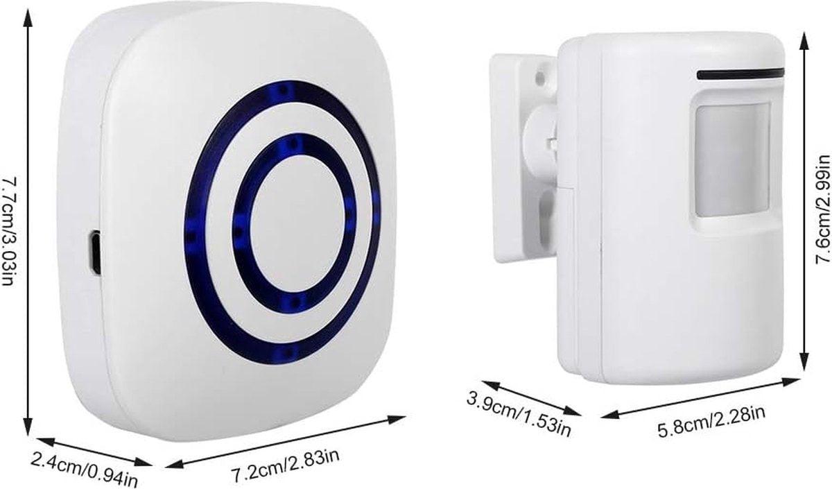 Entry detector - Passage detector - Wireless entry detector - Entry detector - Security.