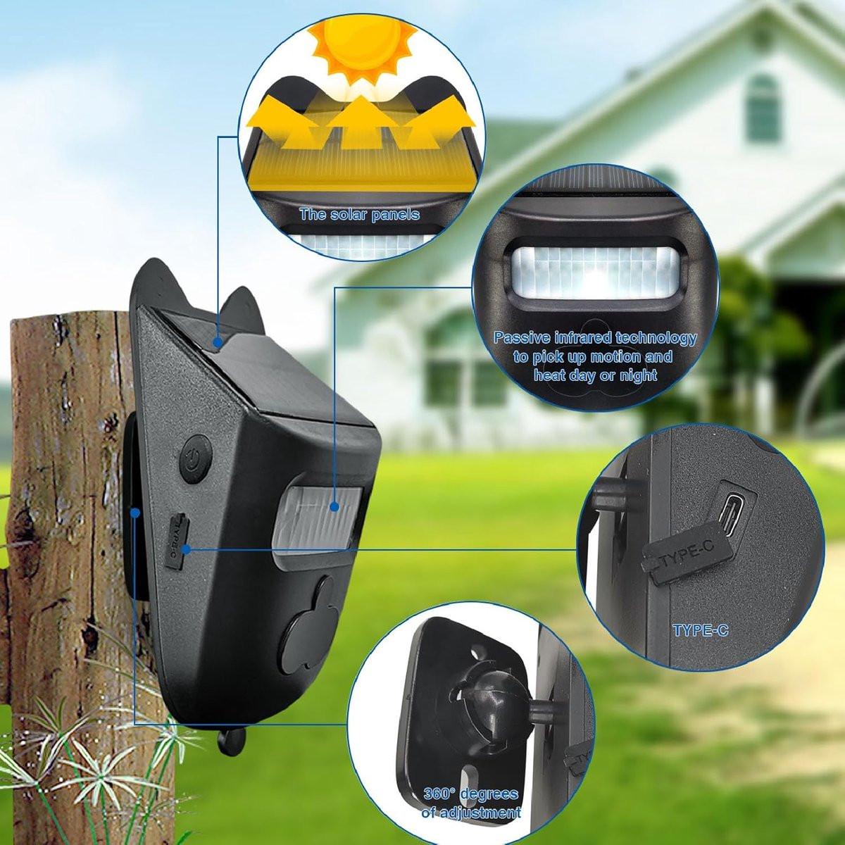 Driveway Alarm - Entry Detector - Solar Driveway Alarm - Passage Detector - Wireless = Security - Weatherproof Access Detector.