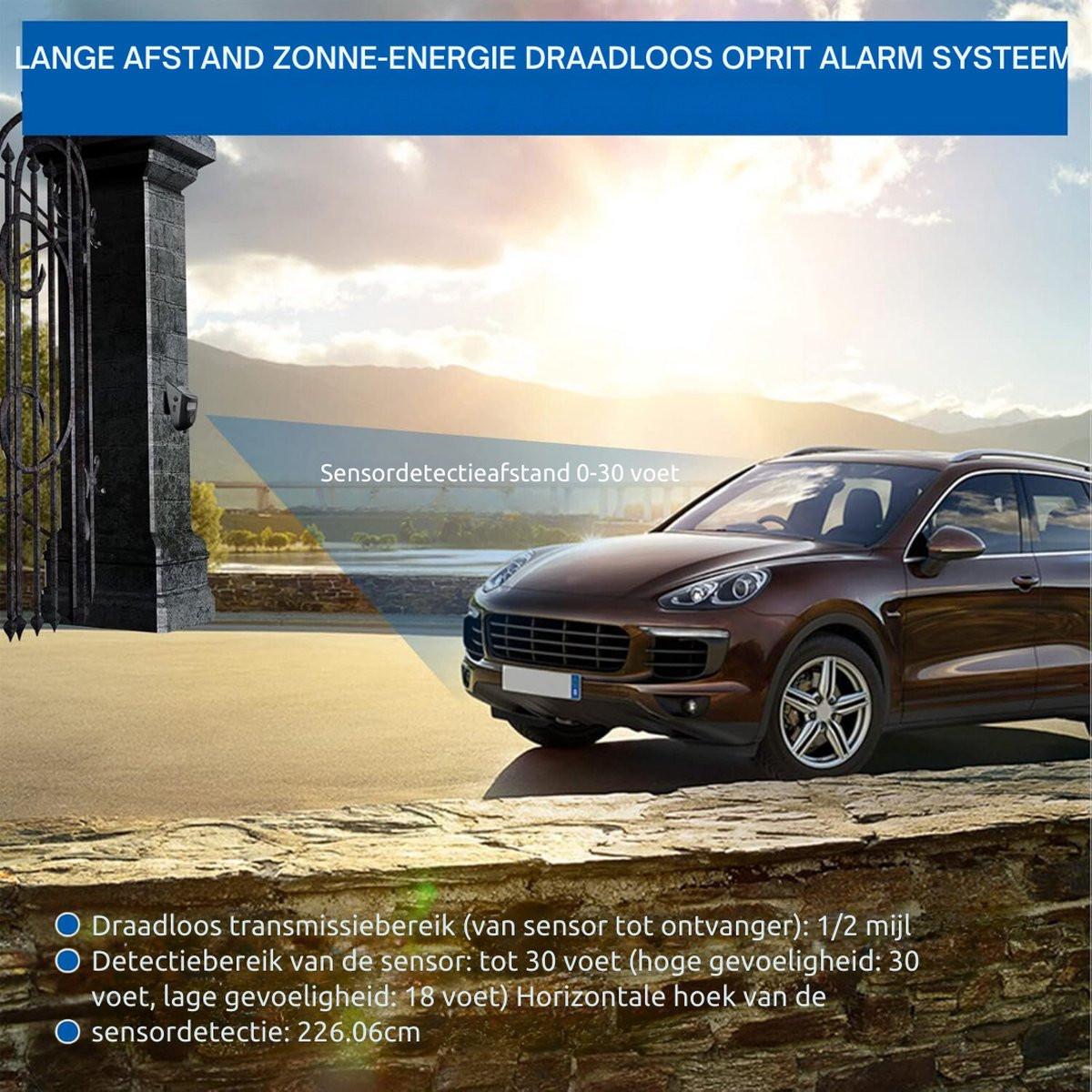 Driveway Alarm - Entry Detector - Solar Driveway Alarm - Passage Detector - Wireless = Security - Weatherproof Access Detector.