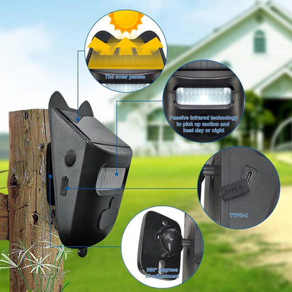 Driveway alarm - Entry detector - Solar driveway alarm - Motion detector - Wireless = Security - Wireless solar driveway alarm - Motion detector - Doorbell - DIY security system - (2 sensors and 1 doorbell).
