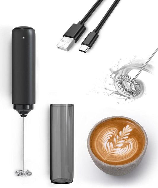 Milk frother - electric milk frother - milk frothers - electric milk frother - milk frother - electric milk frother - mini USB rechargeable milk frother - for coffee/latte/cappuccino/hot chocolate.