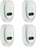 Plug-in Negative Ion Air Purifier (4-Pack) - Mini Portable Negative Ion Generator for Home, Quiet Deodorizer for Pets, Toilet, Office, Bedroom.