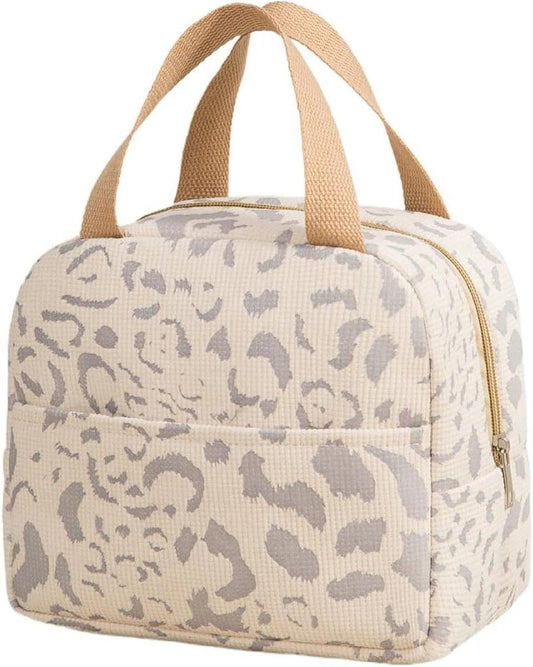 Children's Lunch Bag - Reusable Lunch Bag - Lunch Bag - Lunch Bag for Boys and Girls - Mini Insulated Bag 6L - Small Insulated Picnic Bag - For Work, School, Picnics and Travel (Beige).