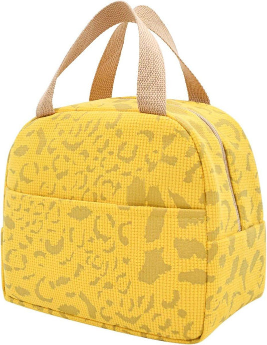 Children's Lunch Bags - Reusable Lunch Bag - Lunch Bags - Lunch Bags for Women and Men - Mini Insulated Bag 6L - Small Insulated Picnic Bag - For Work, School, Picnics and Travel (Yellow).