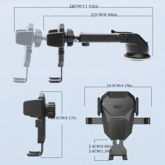Universal Car Phone Holder with Suction Cup - Car, Office, - Smartphone Car Phone Holder.