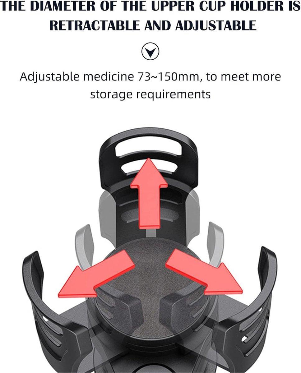 Universal 4-in-1 Car Organizer - Car Seat Organizer - Cup Holder - Drink Holder - Can and Bottle Holder - Car Accessories - High Quality - Coffee Holder - Foldable - Sturdy and Durable - Car Travel.