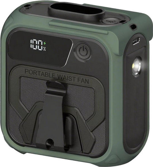 Portable Hip Fan - Mini Fan - 5 Speeds 16,000 RPM - Clip-on Portable Belt Fan - Hip Fan - For Camping, Travel, Outdoors - Vegetables.