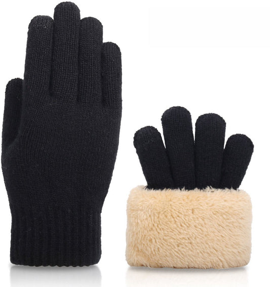 Gloves - Winter Gloves - Heated Gloves - Thermal Gloves - Men's Wool Gloves - Women's Winter Gloves - Thick Cashmere Warm Gloves - Touchscreen Compatible - Outdoor Sports Gifts for Men and Women.