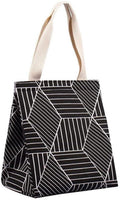 Lunch bag - Insulated bags - Insulated lunch bag for women - Sturdy, foldable and portable lunch bag with wide opening - With interior pockets - Insulated and leakproof cooler - For picnics and beaches for adults (Black Diamond).
