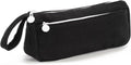 Corduroy Pencil Case - Cute pencil case with a convenient zipper - Makeup bag - Suitable for school-aged teenagers, boys and girls - black.