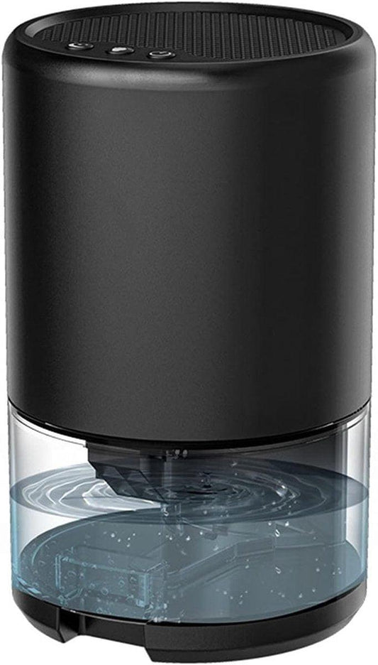 Dehumidifier - Air Dehumidifier - Small Dehumidifier - Smart Sleep Mode - Portable - Ultra Quiet - 3 L/h Dehumidifier - With 1 L Water Tank - Black.