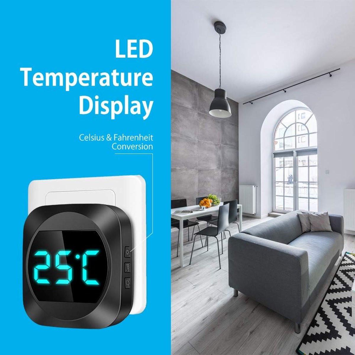 Wireless doorbell with LED, temperature display, waterproof electronic doorbell kit, with 2 plug-in receivers, 150m range, 4 volume levels, 38 melodies.