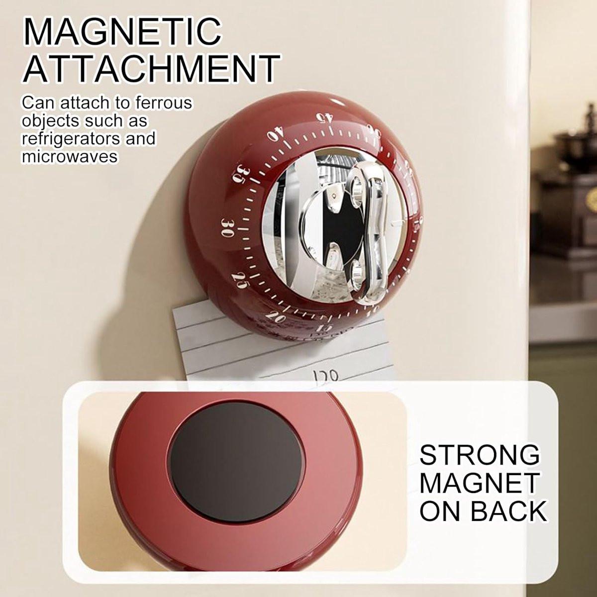 Educational Clock - High-Quality Educational Clock for Children - Kids Timer - Countdown Timer - Leather Time-Reading Clock - Educational Clock - Homework Helper - Educational Toys - Home Education - Red.