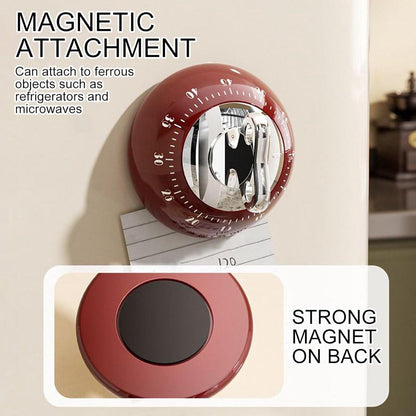 Educational Clock - High-Quality Educational Clock for Children - Kids Timer - Countdown Timer - Leather Time-Reading Clock - Educational Clock - Homework Helper - Educational Toys - Home Education - Red.