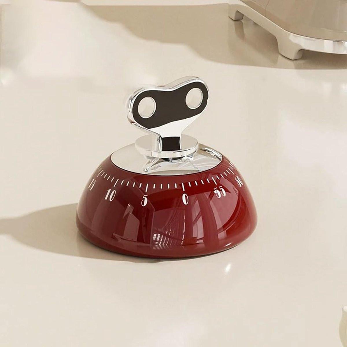 Educational Clock - High-Quality Educational Clock for Children - Kids Timer - Countdown Timer - Leather Time-Reading Clock - Educational Clock - Homework Helper - Educational Toys - Home Education - Red.